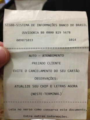 GOLPE NO BANCO DO BRASIL!